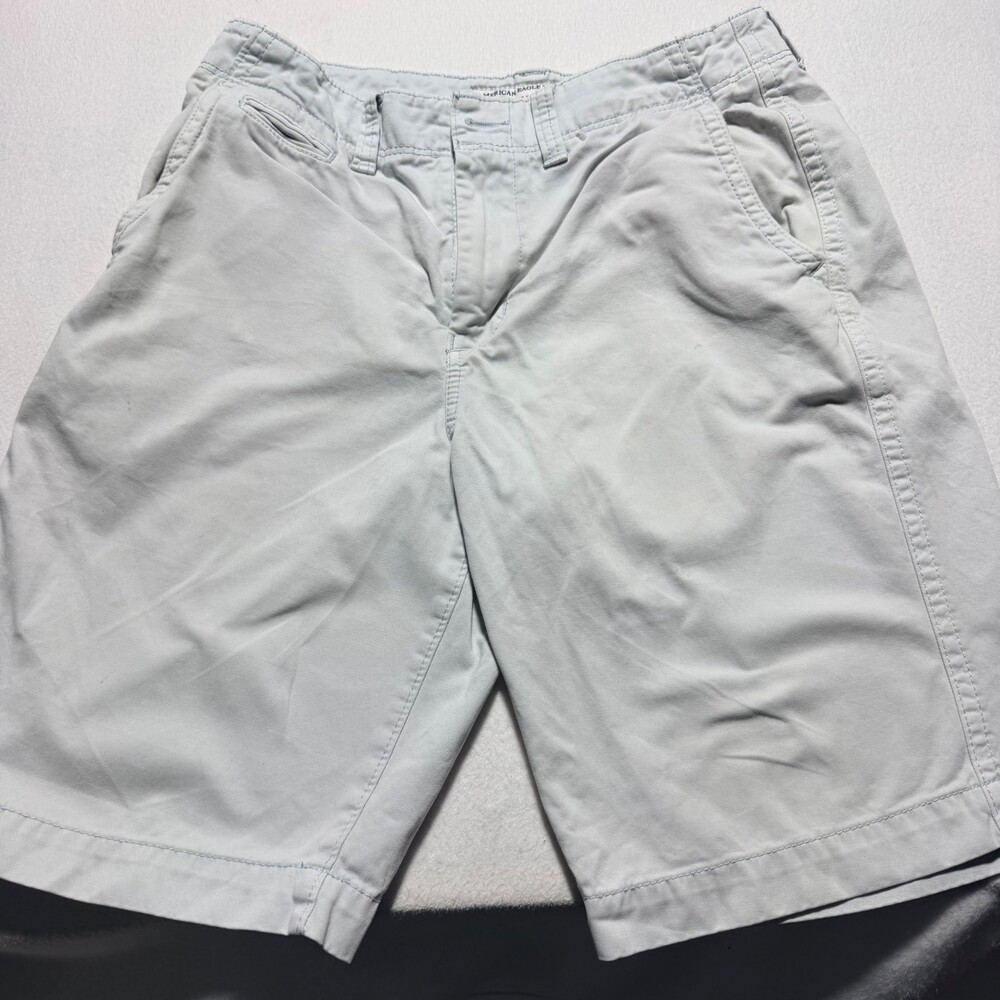 American Eagle Longboard Shorts Size 32 Gray Cotton Casual